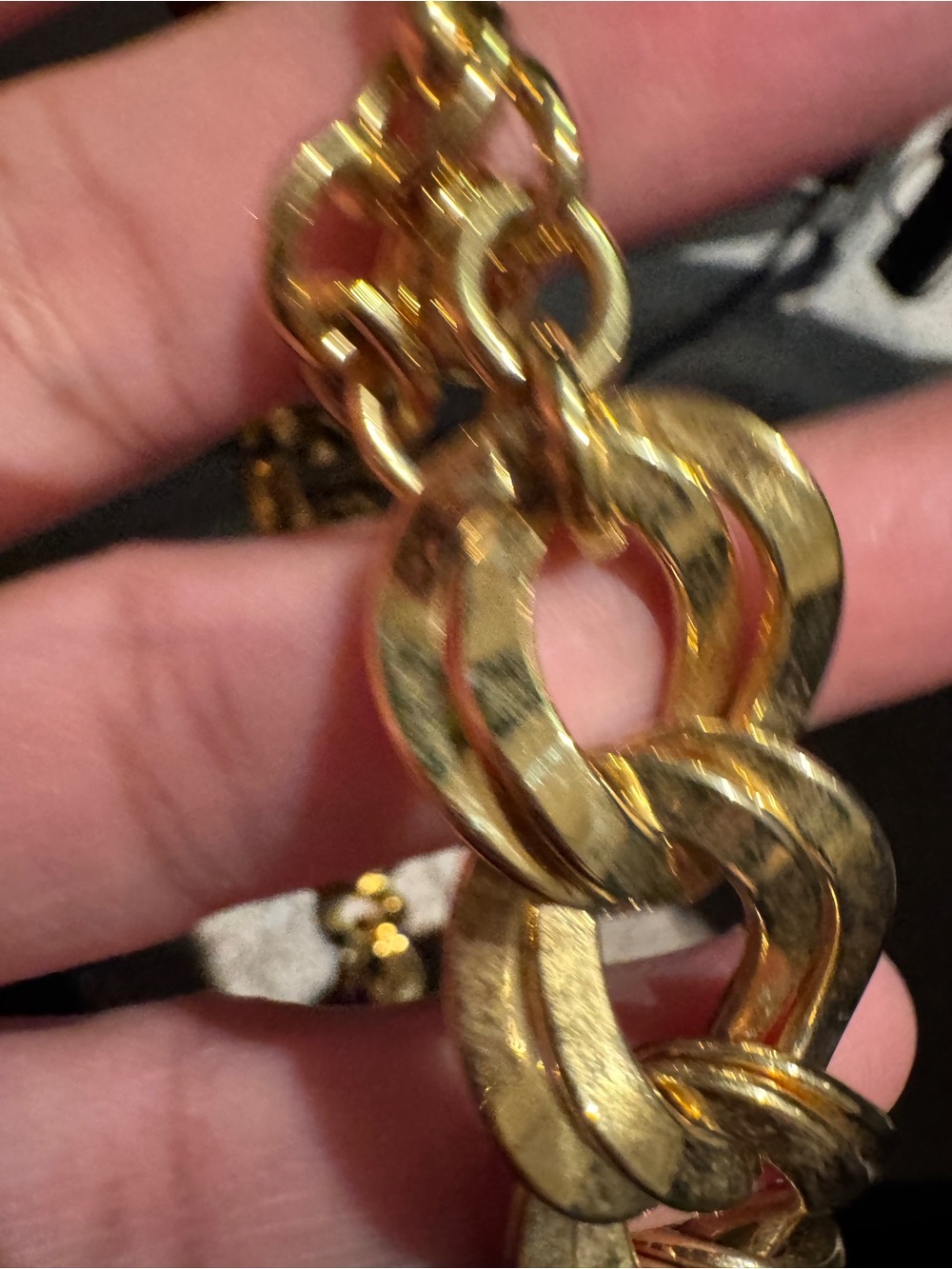 MONET vintage Chunky Cuban Link Necklace – - Picture 7 of 13